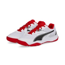 Puma Hallen-Indoorschuhe Solarflash II weiss/rot Kinder